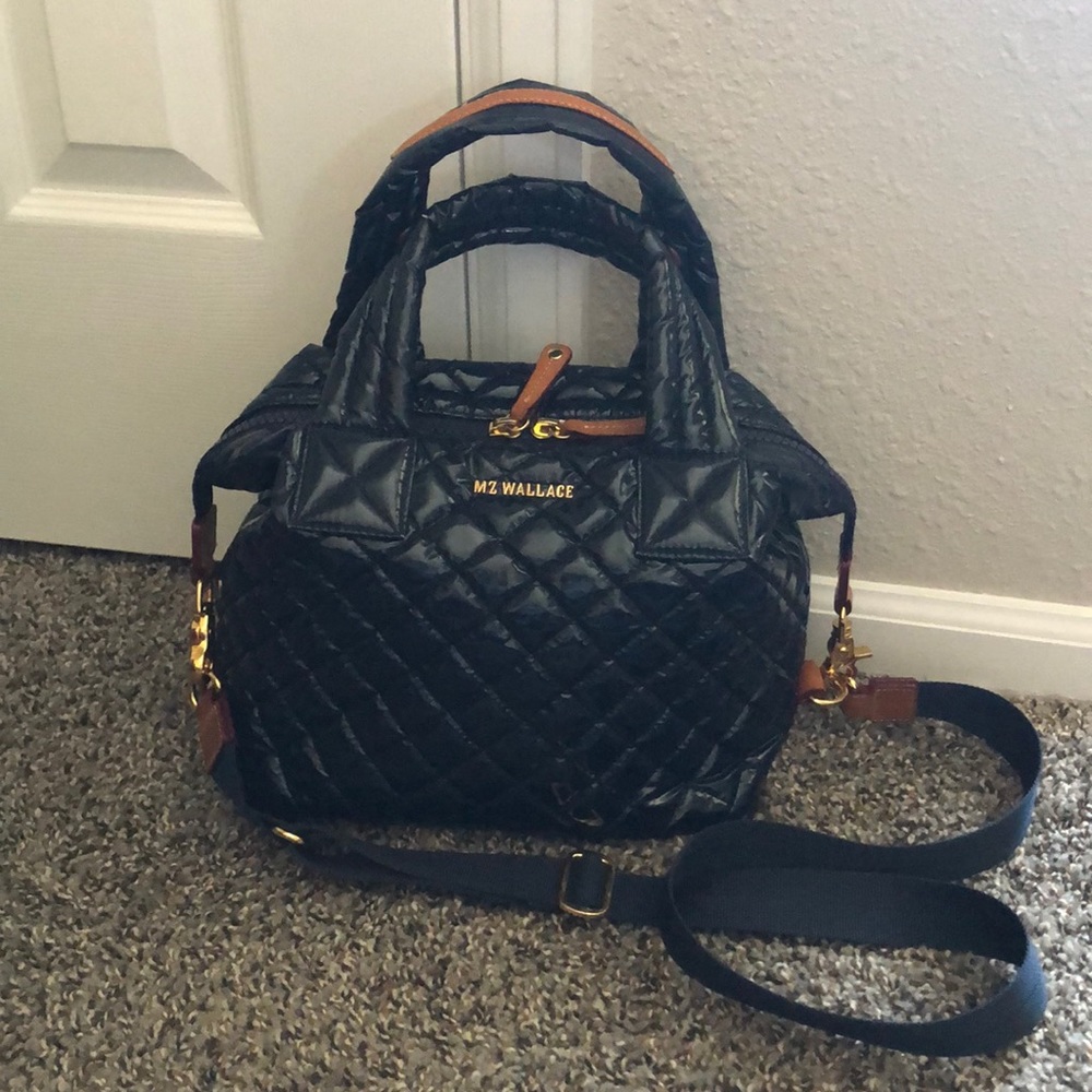 MZ Wallace small Sutton lacquer navy